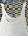 Vintage 1940’s Ribbed Cotton Tank | Heritage Blank Antique White Undershirt