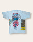 Vintage 1976 Kelley Mouse Studio Test Print T-Shirt | STUD San Francisco Bar | Grateful Dead Graphic Jester and Rose Tee | Rare 1970s Psychedelic Art T-Shirt