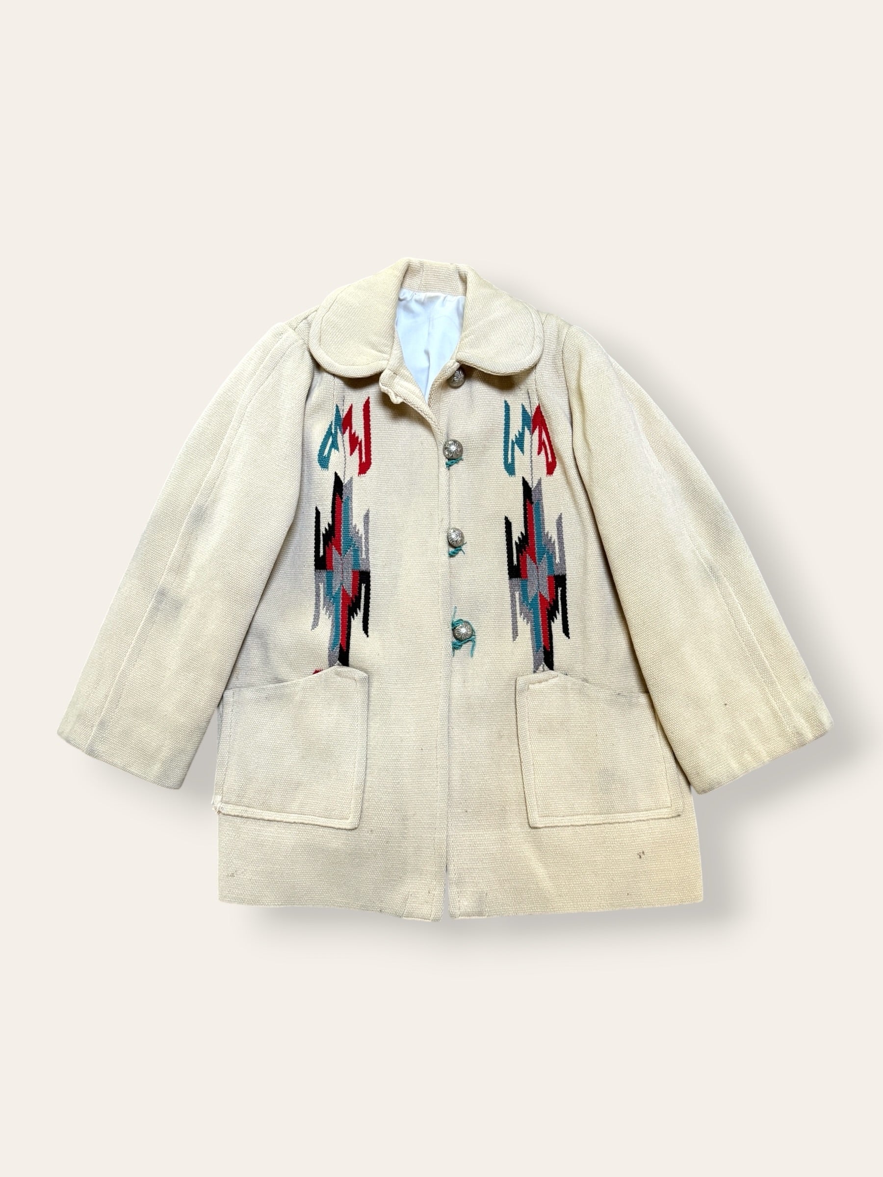 Vintage 1940’s Chimayo Woven Jacket | Southwest Hand Woven Wool Jacket