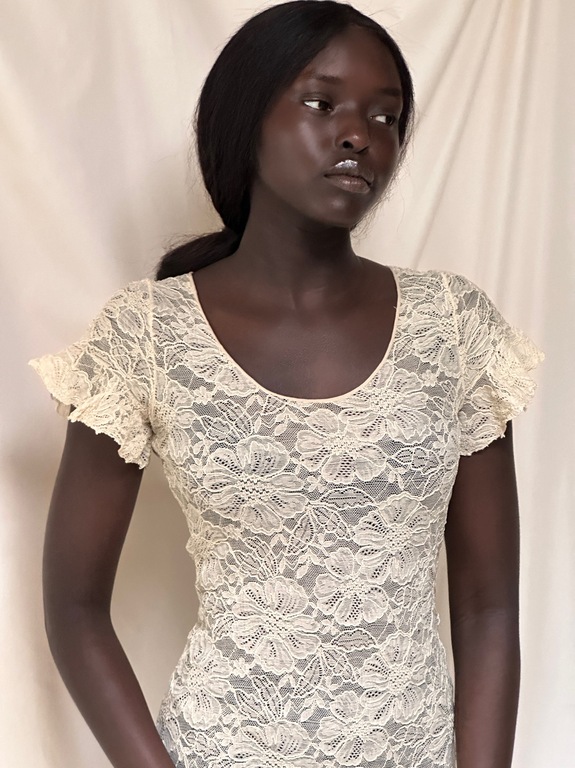 Vintage 1930’s Creme Lace Dress