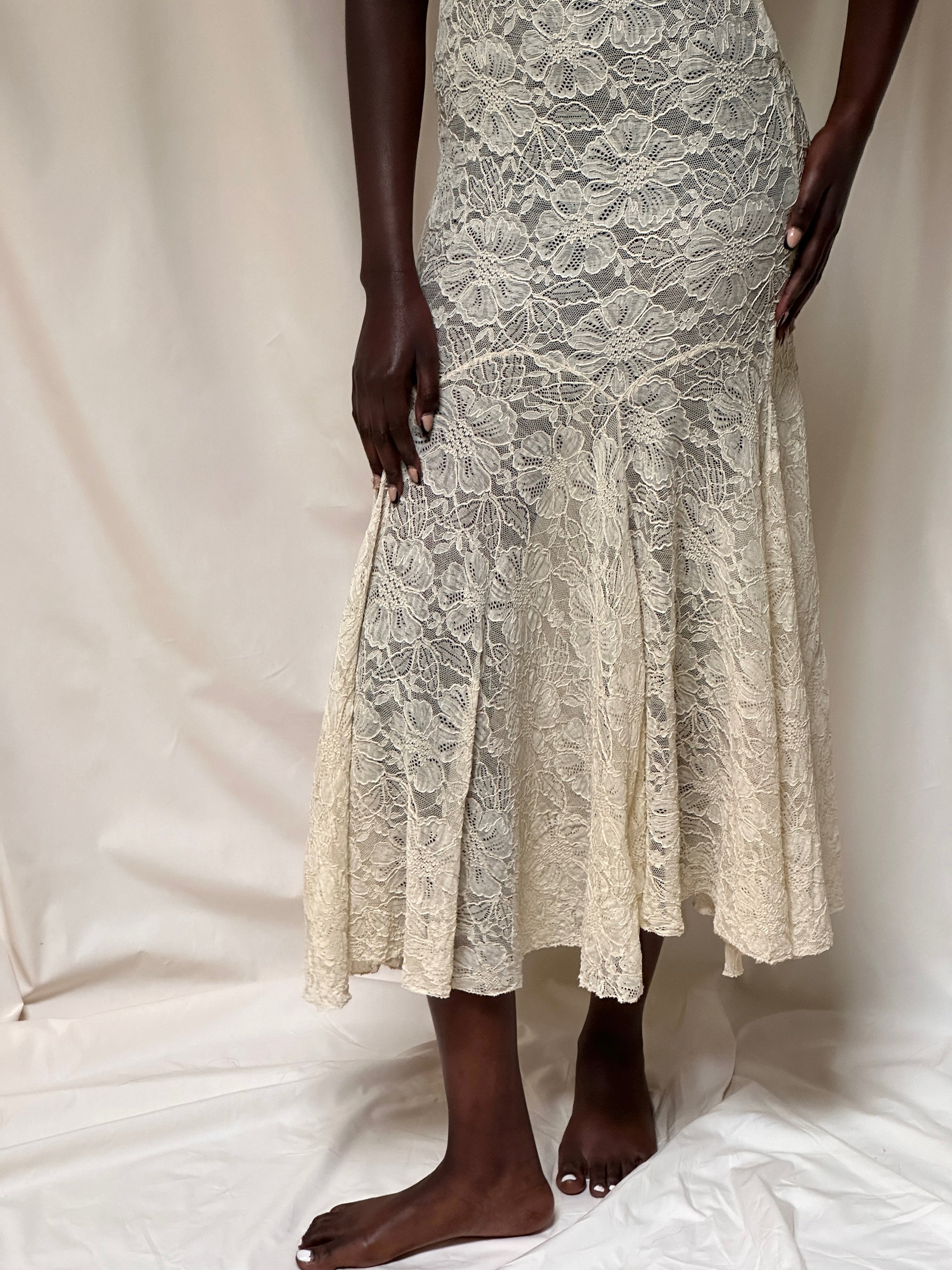 Vintage 1930’s Creme Lace Dress