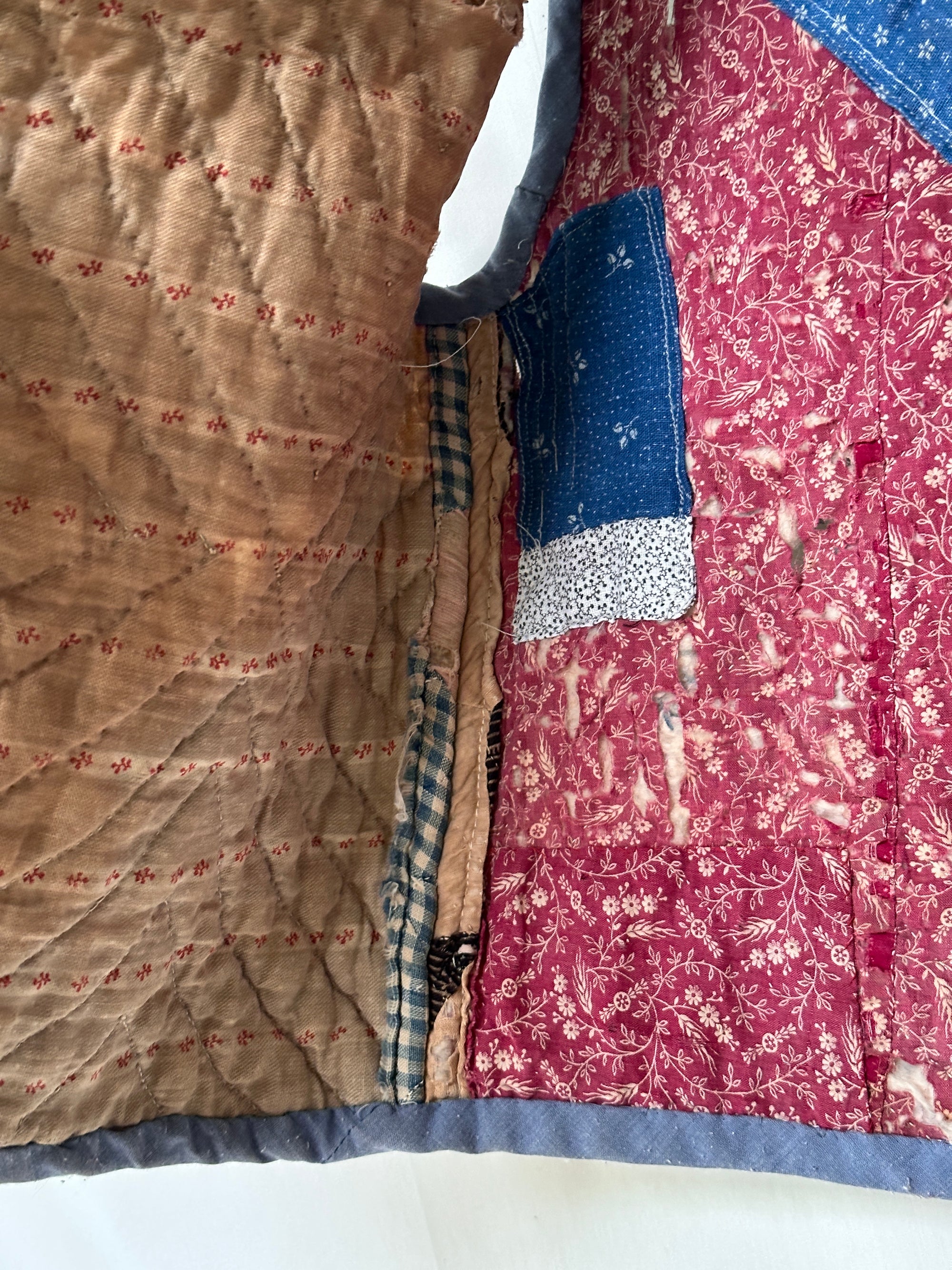 Vintage Early 1900’s Calico Quilt Vest