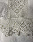 Vintage 1900’s Edwardian White Blouse | Antique Crochet Cotton Top