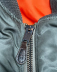 Vintage 1960s USAF MA-1 Bomber Jacket | Skyline Clothing Corp| 1962 Named "Goodwin" w/Patches Sz M | Korean War