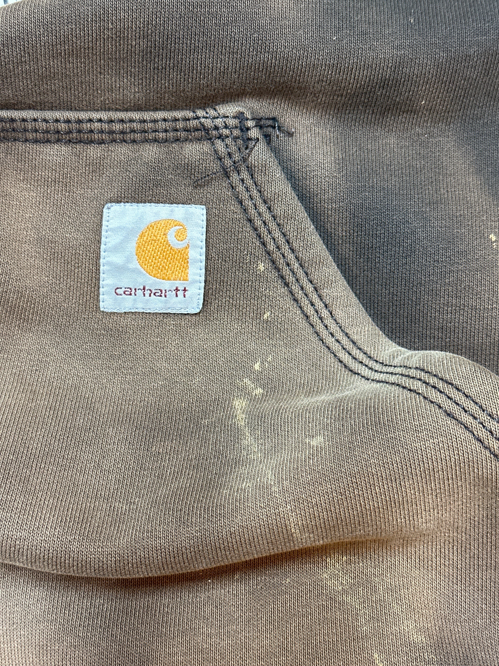 Vintage Carhartt Sunfaded Distressed Hooded Pullover