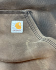 Vintage Carhartt Sunfaded Distressed Hooded Pullover