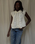Vintage Edwardian Pleats & Lace Blouse