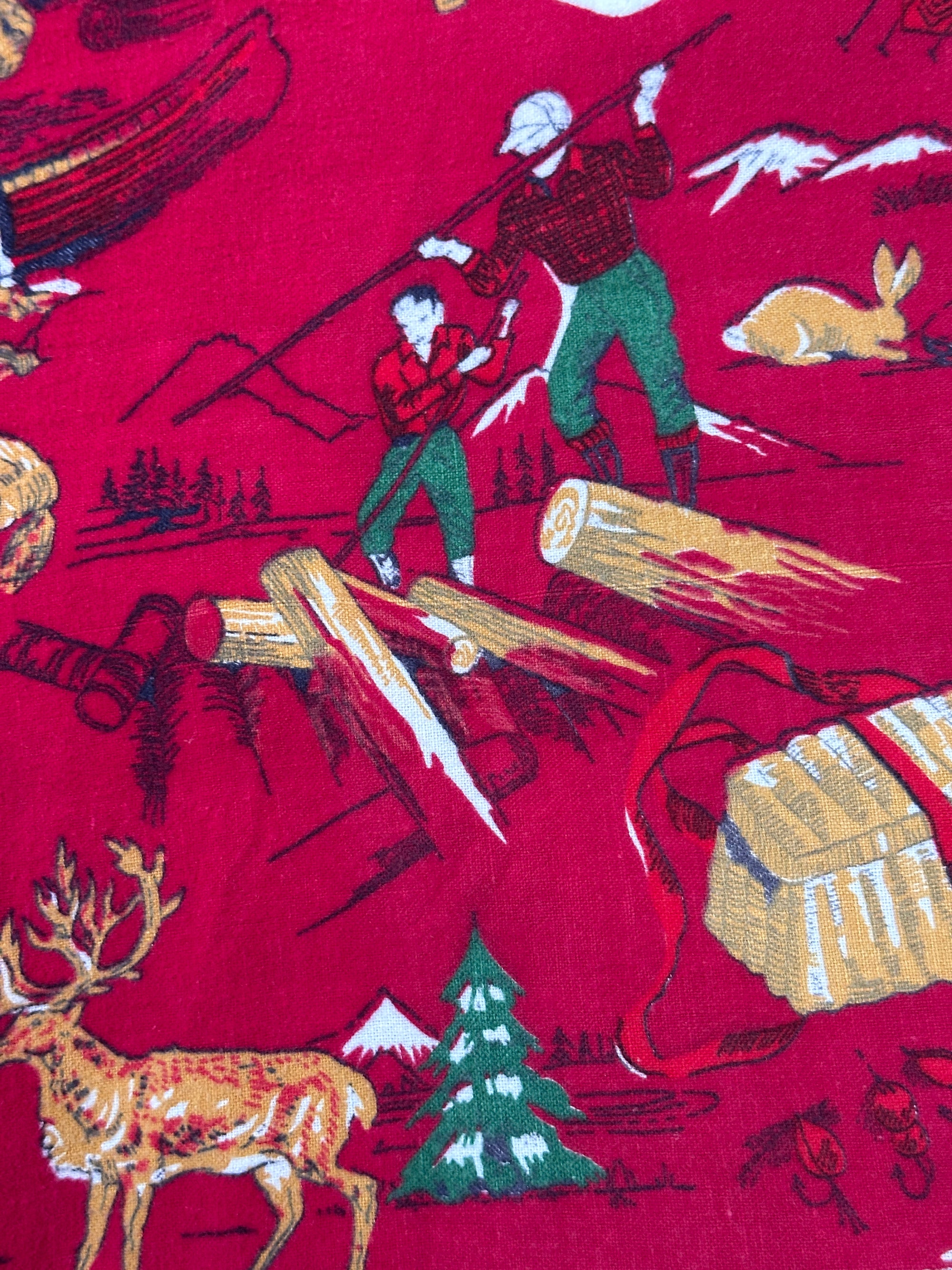 Vintage 1970’s Outdoors All Over Printed Flannel Shirt