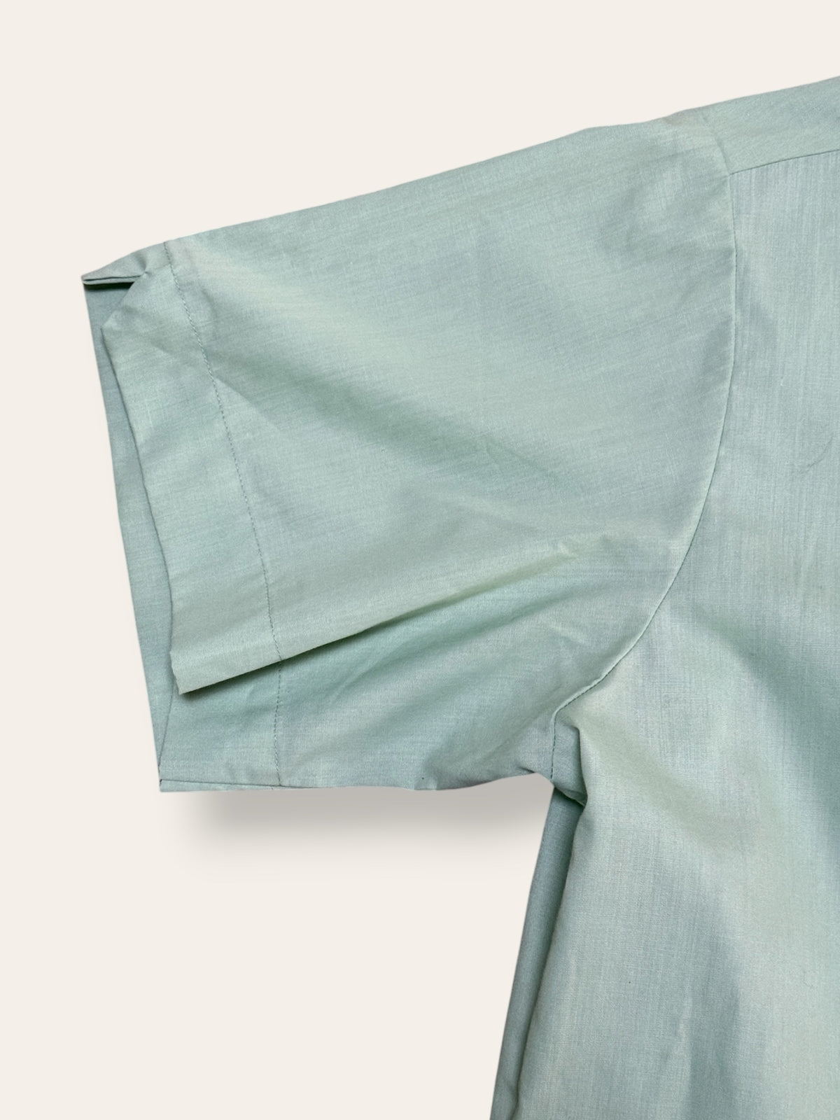 Vintage 1960’s Chain Stitch Bowling Shirt | Two Tone Green Shirt