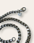 Vintage Tiffany & Co. Sterling Silver Venetian Box Chain Necklace | Classic Round Tag | 17” Chunky Silver