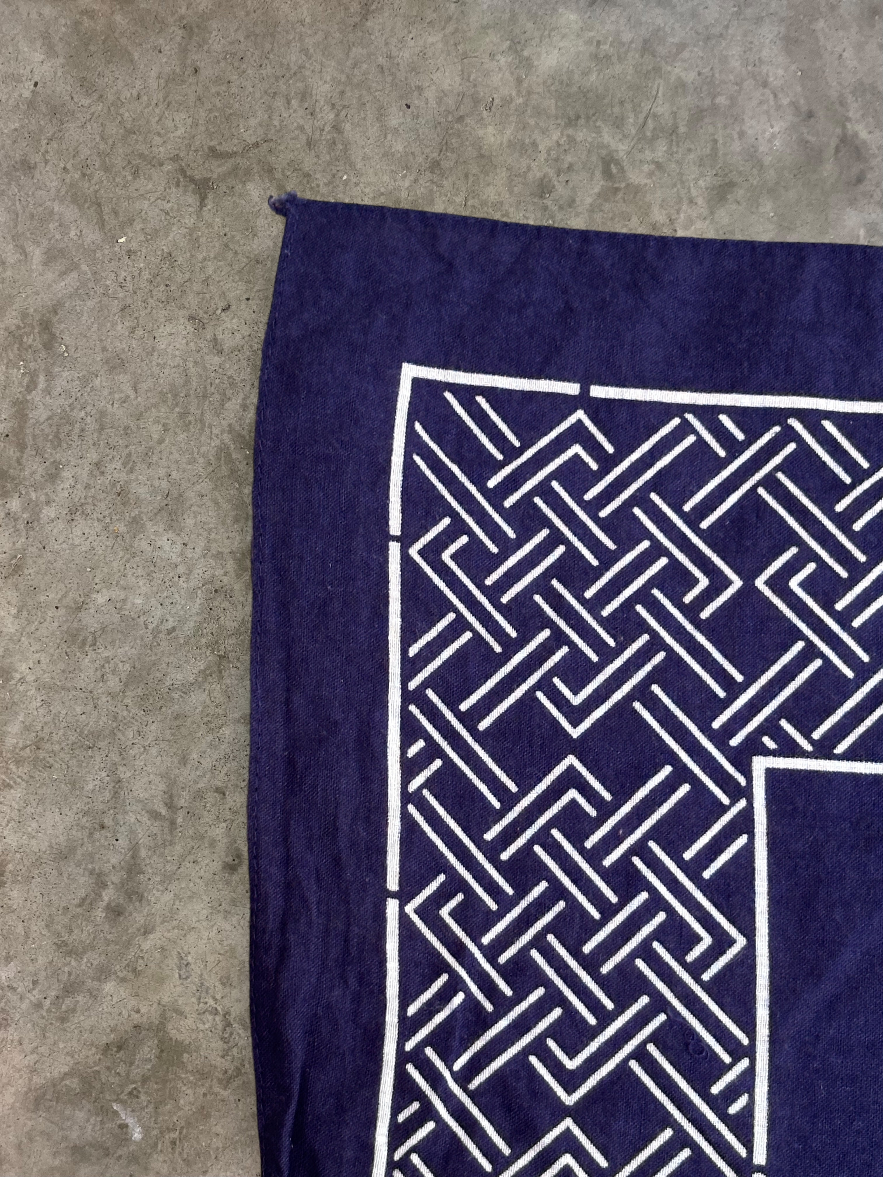 Vintage 1940's WPL Tiger Indigo Fast Color Bandana – Afterlife