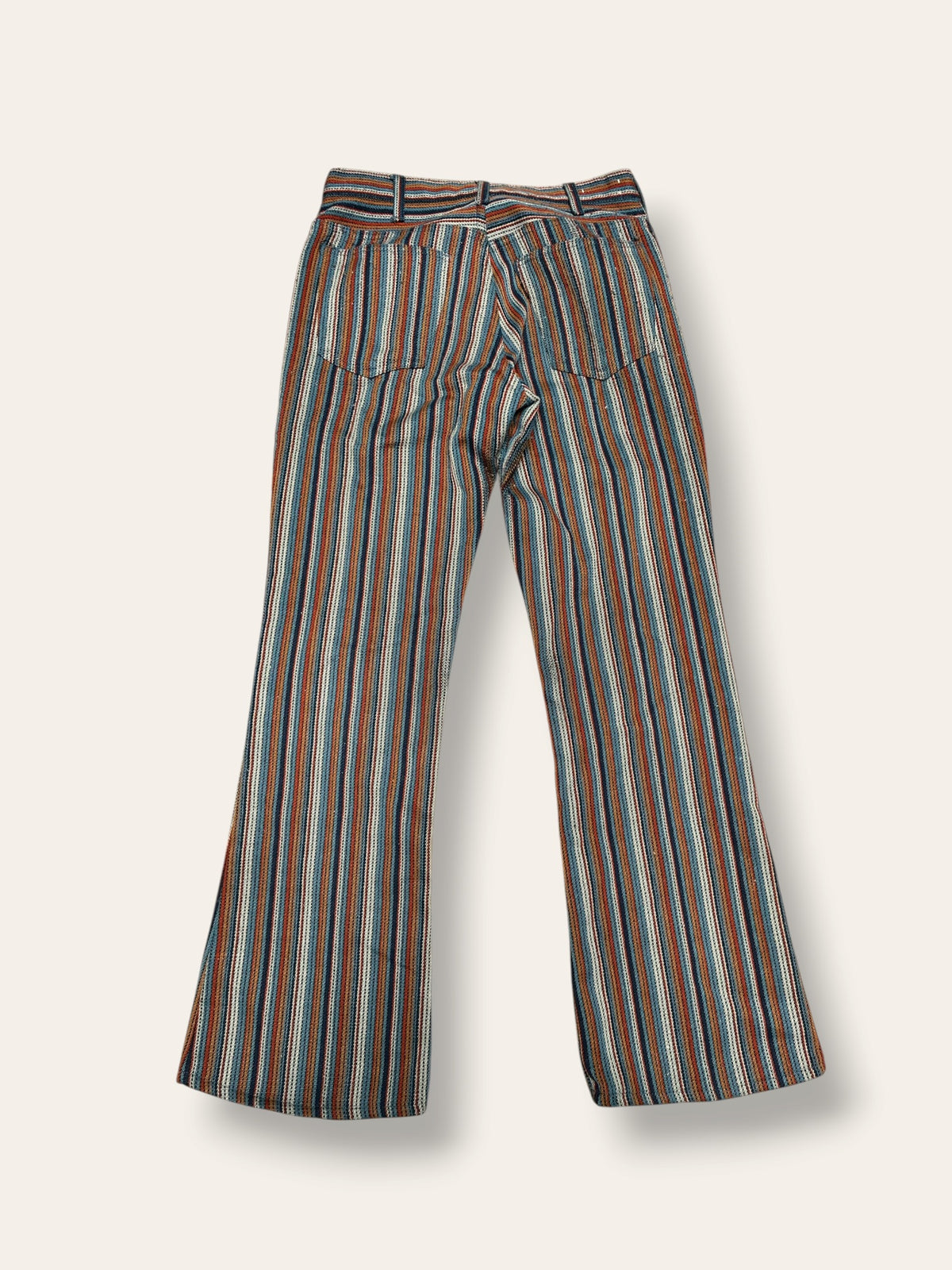 Vintage 1970’s Levi’s Big E Woven Striped Pants | Rare Pattern Size W31