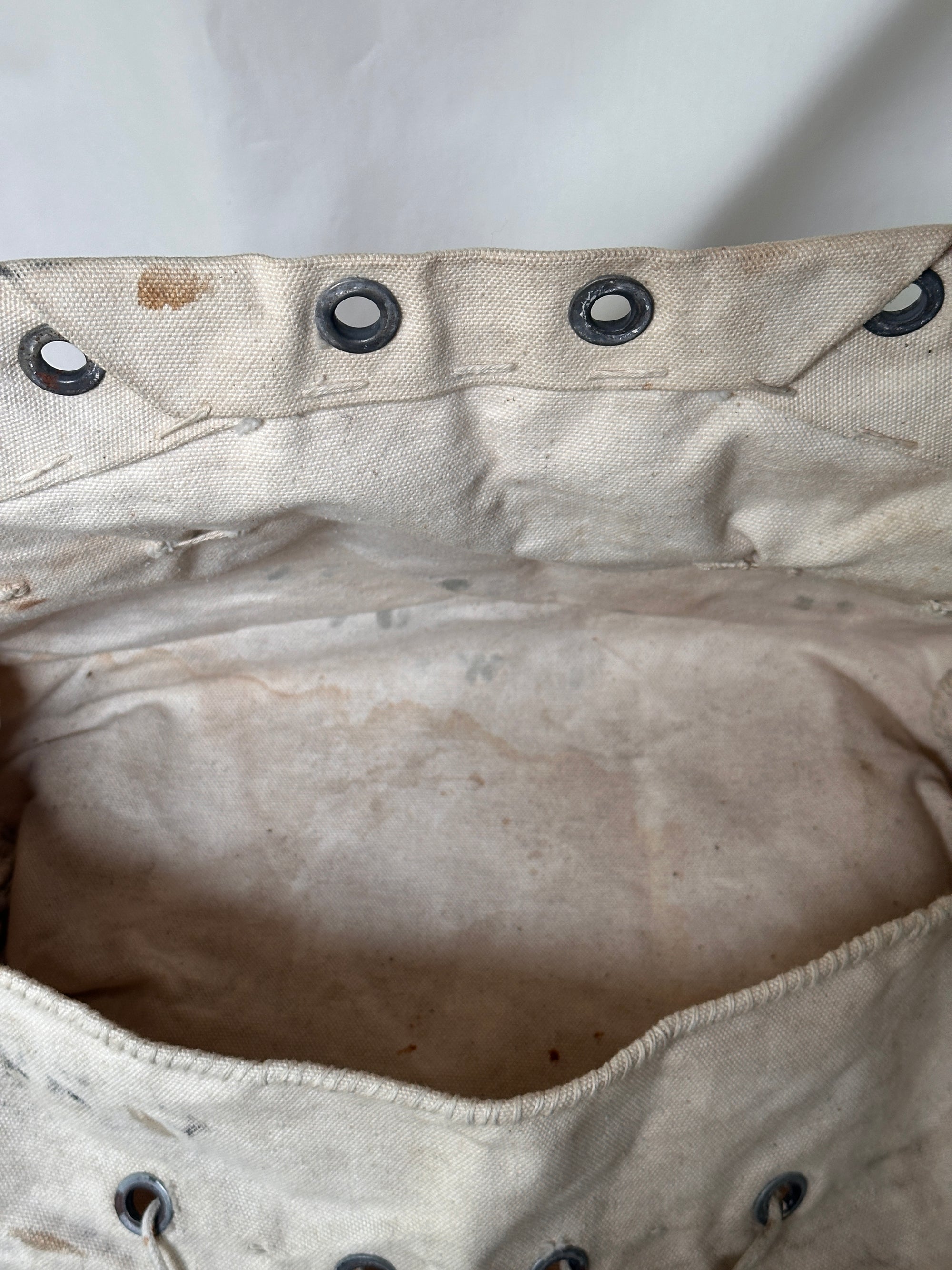 Vintage 1940’s Handmade Stencil Utility Bag