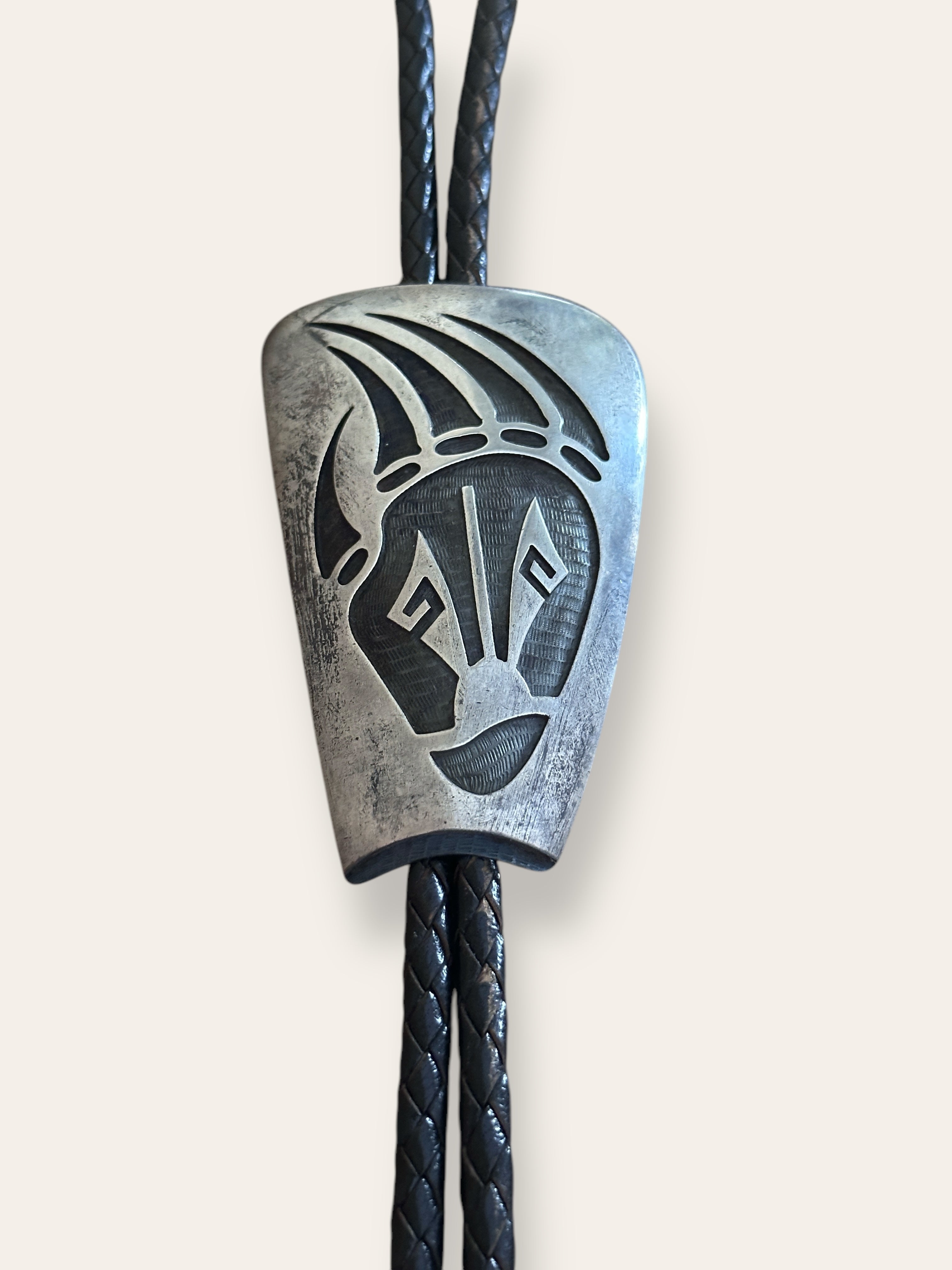Vintage Hopi Bear Paw Sterling Silver Bolo Tie – Afterlife