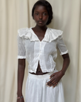 Vintage Edwardian Organza Cotton Blouse