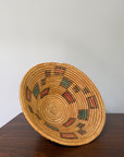 Vintage Jicarilla Apache Coil Handmade Basket | Native American Geometric Basket