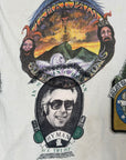 Vintage 1975 Kelley Mouse Studio Test Print T-Shirt | San Francisco, Tiger Rose Graphic Tee | Rare 1970s Psychedelic Art T-Shirt