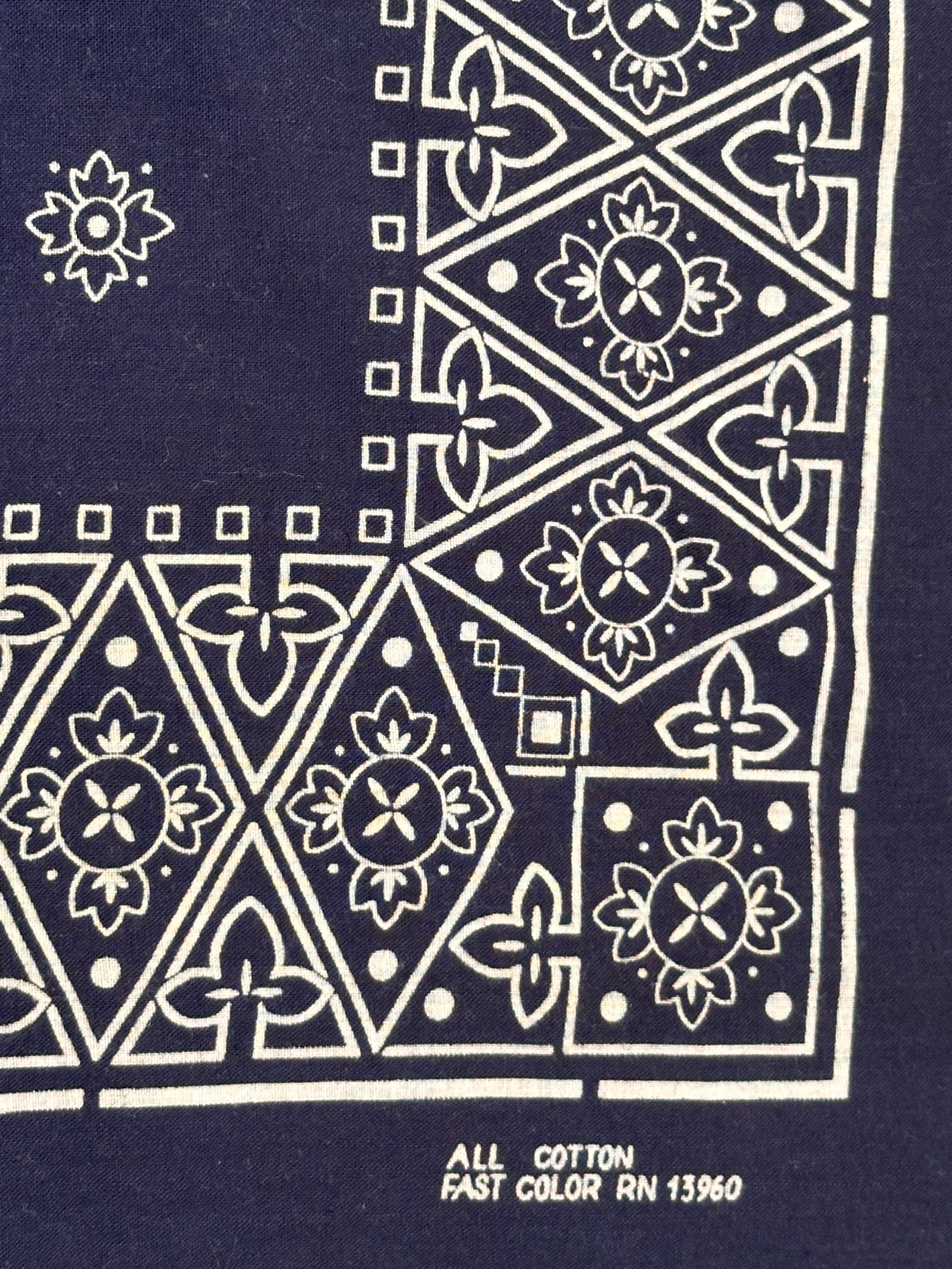 Vintage 1950's Blue Fast Color Bandana – Afterlife Boutique