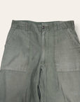 Vintage 1970’s US Army OG-107 Sateen Baker Pants W:30