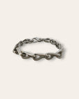 925 Sterling Silver Heavy Artisan Handmade Chain Link Bracelet