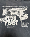 Vintage 1980s Flesh Feast Horror  Movie T-Shirt | Grindhouse Movie Promo Tee
