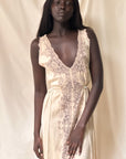 Vintage 1930’s Silk & Lace Champagne Slip Dress