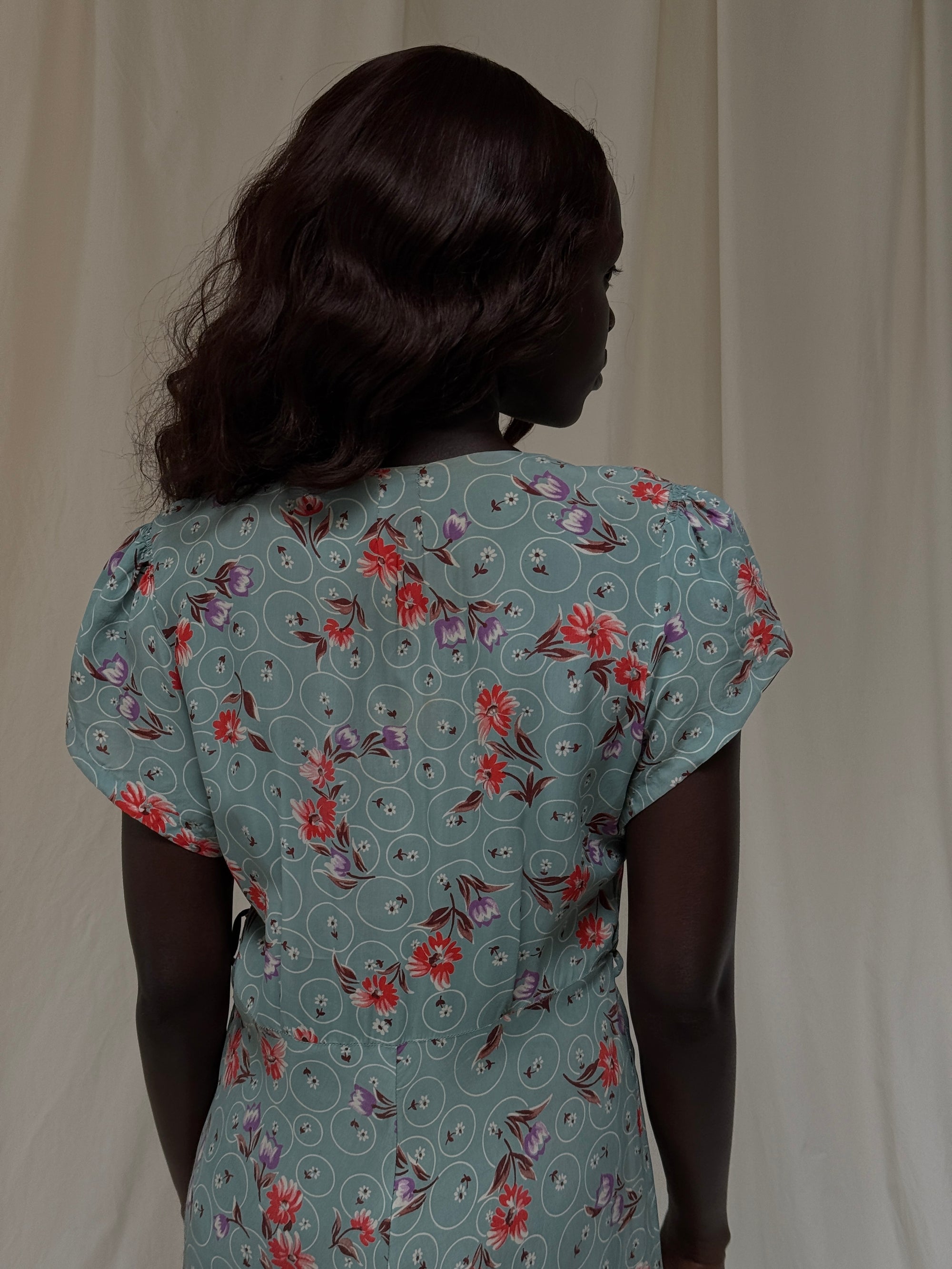 Vintage 1940s Mode O’Day Rayon Dress | Vintage Floral Day Dress
