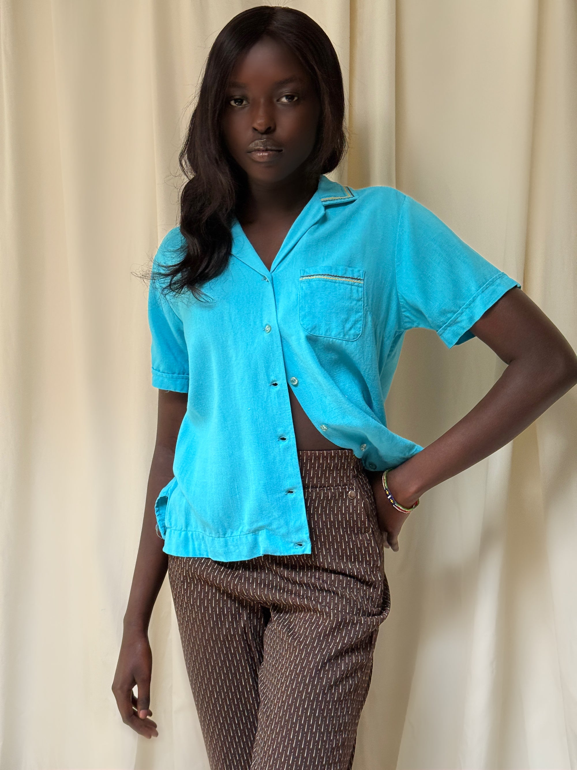Vintage 1950’s Aero Bowl Rayon Bowling Shirt