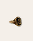 Vintage 1950 Josten 10k Gold Onyx Class Ring Size 6.5