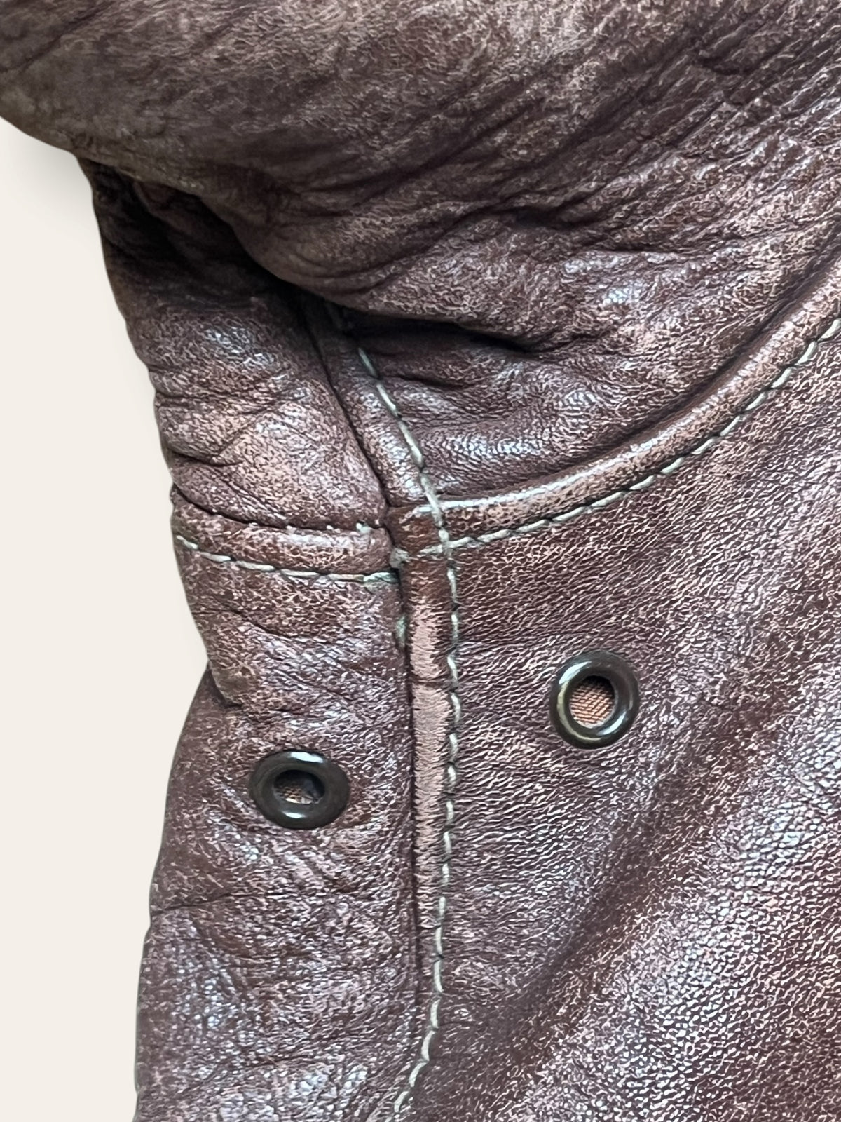Vintage WWII USAAF A-2 Horsehide Bomber Jacket | 1940s Sz 38 Leather Flight Jacket
