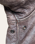 Vintage WWII USAAF A-2 Horsehide Bomber Jacket | 1940s Sz 38 Leather Flight Jacket