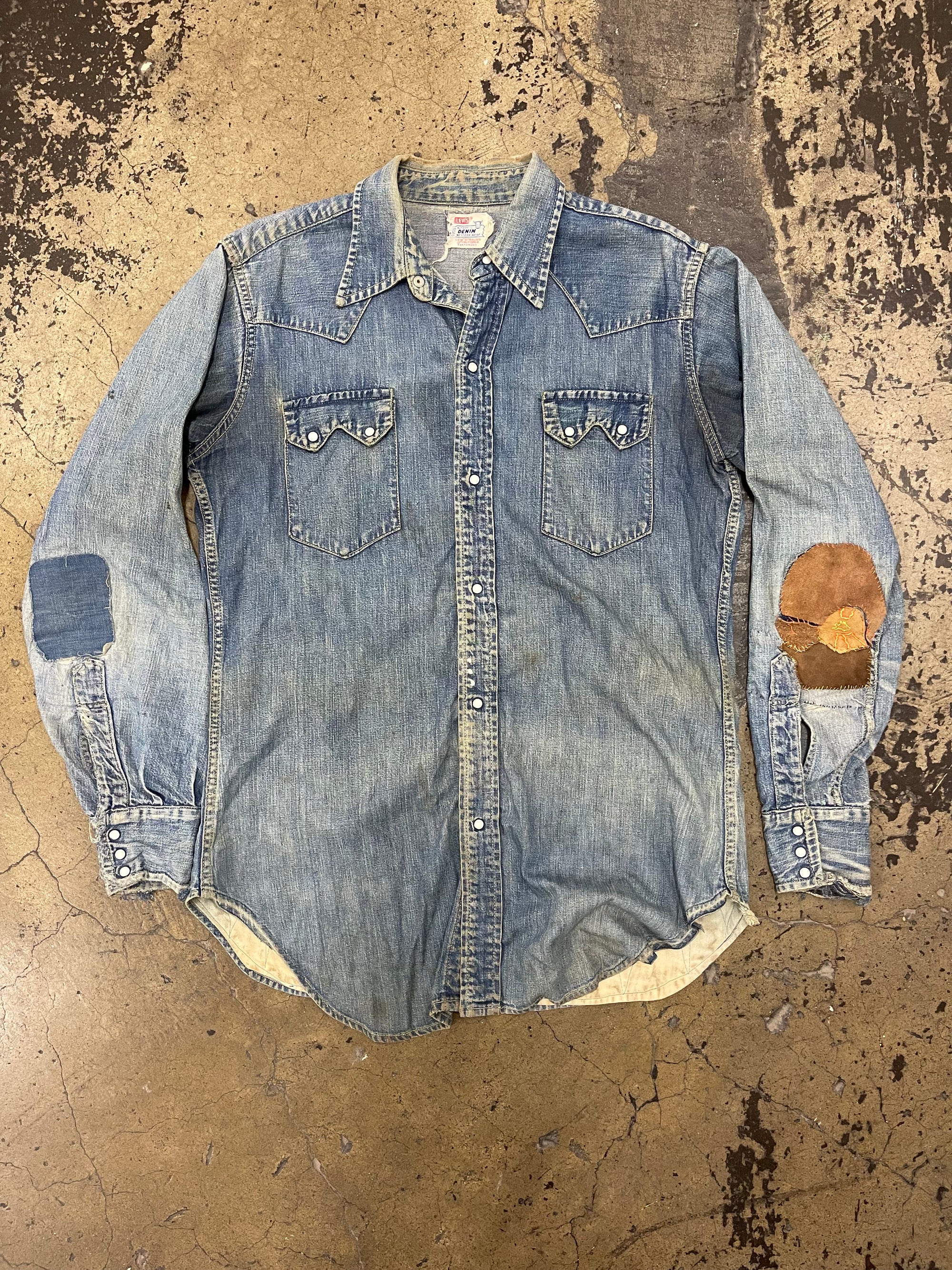 Vintage 1960’s Levi’s Shorthorn Denim Shirt