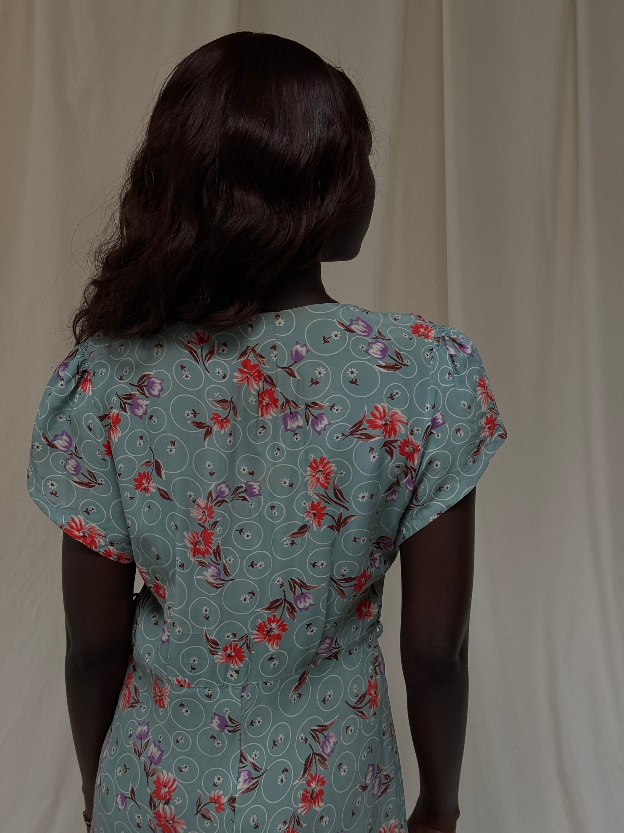 Vintage 1940s Mode O’Day Rayon Dress | Vintage Floral Day Dress