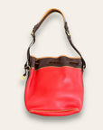 Vintage 1990’s Red Dooney & Bourke Bucket Leather Bag