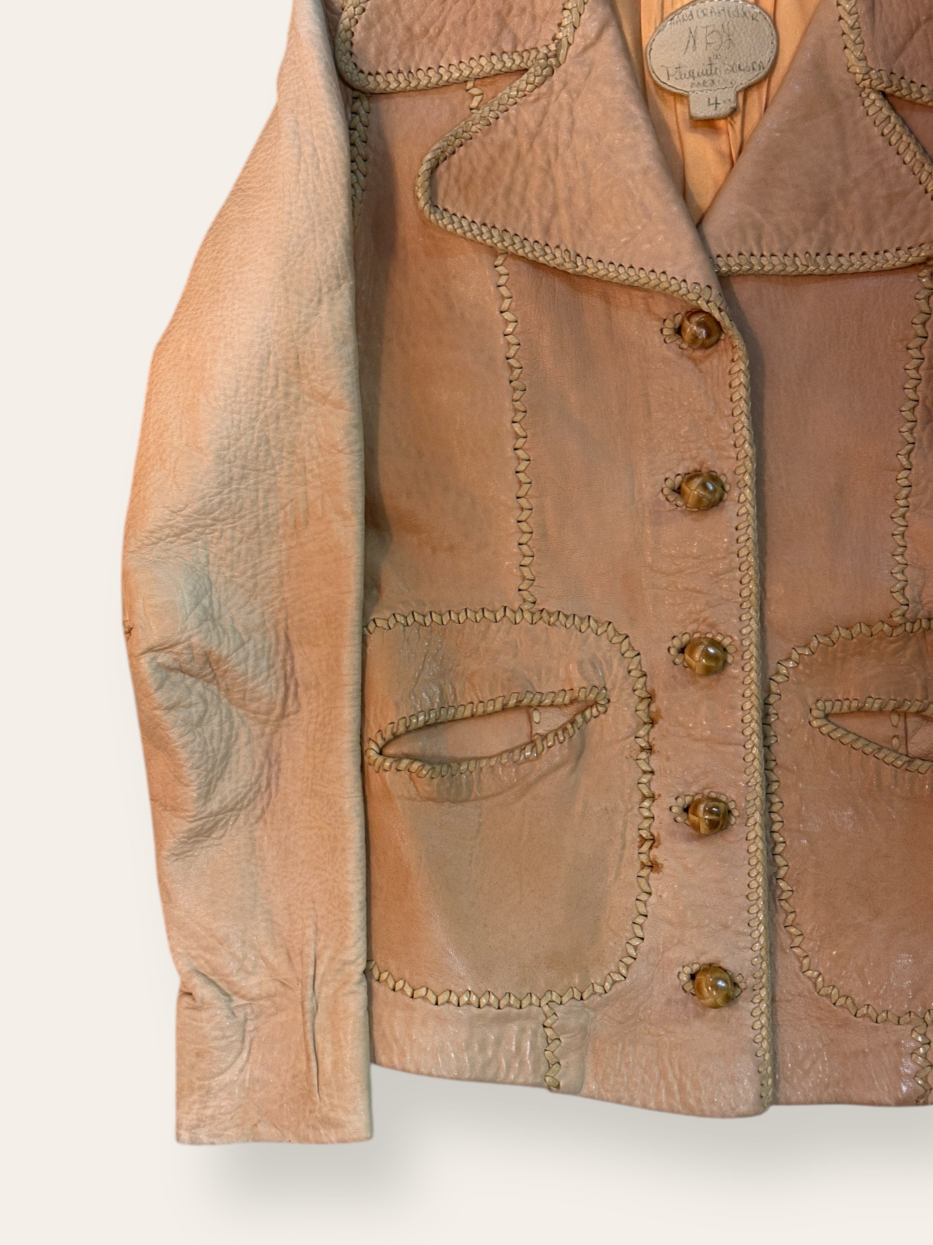 Vintage 1960's North Beach Whipstitch Leather Jacket Vintage 1960's North Beach Whipstitch Leather Jacket