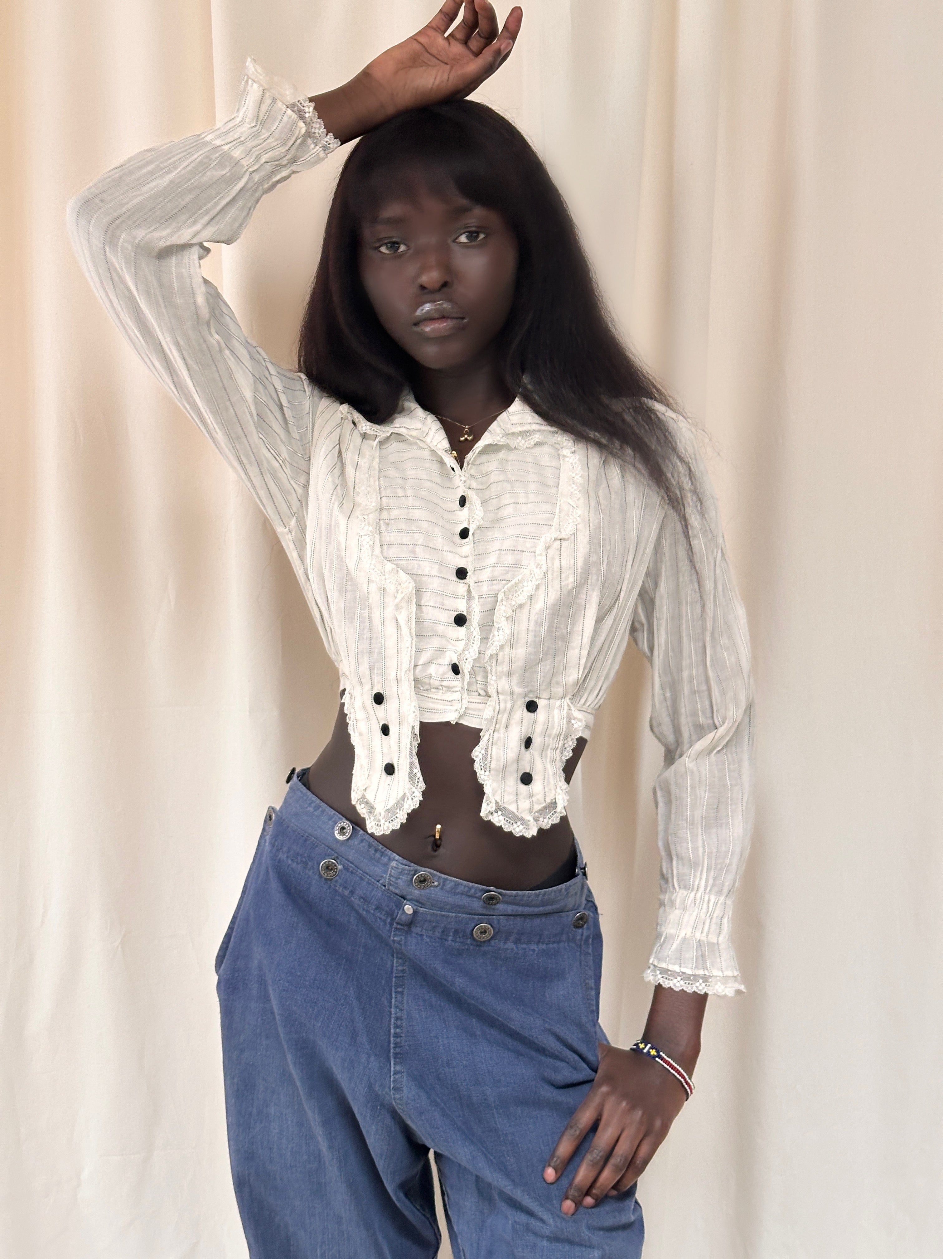 トップス Gajess Marguerite Blouse rennes — Gallego Desportes | Top Marguerite in White