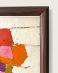 Vintage 1950s Bassett Mid-Century Modern Abstract Painting | Vintage MCM Painting