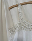Vintage 1900’s Edwardian White Cotton Crochet Dress | Antique Embroidered Tea Dress