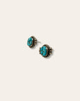 Vintage Turquoise Sterling Silver Post Earrings