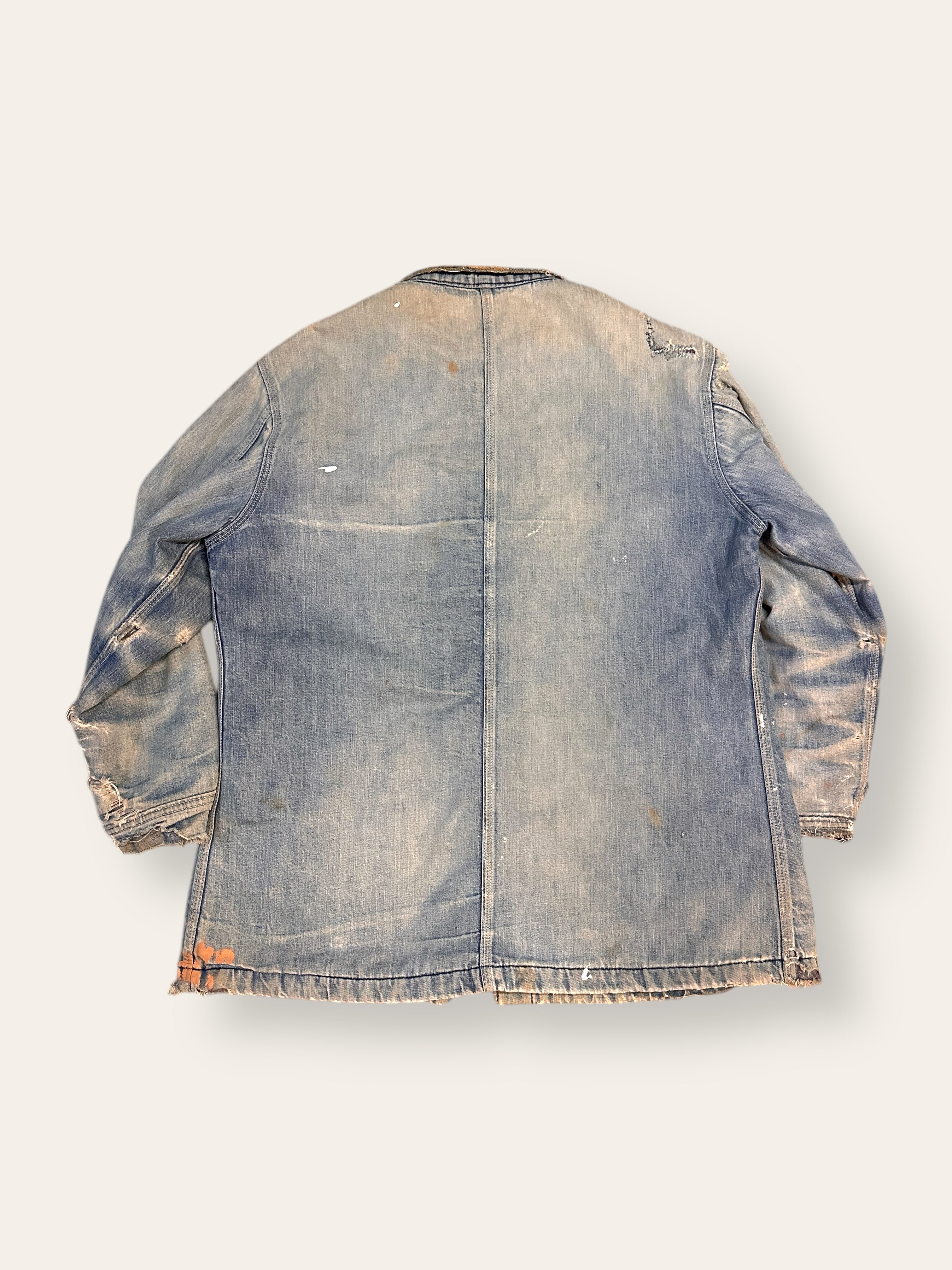 Vintage 1960's LEE Thrashed Denim Chore Jacket – Afterlife