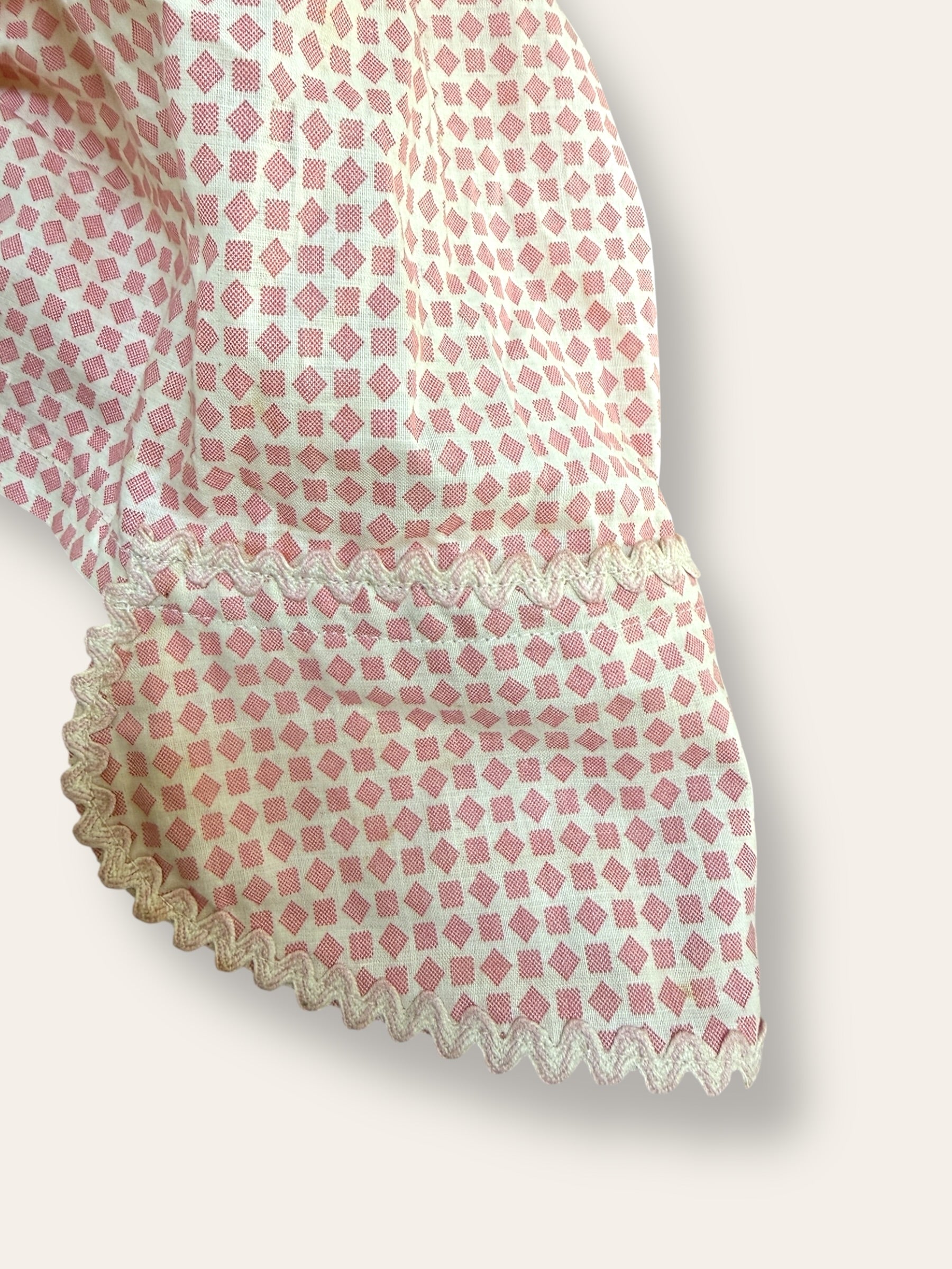 Antique 1800s Cotton Sun Bonnet | Victorian Prairie Hat