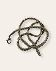 Vintage Italian Sterling Silver Faceted Twist Chain Necklace | 925 Silver Chunky Statement Layering Chain