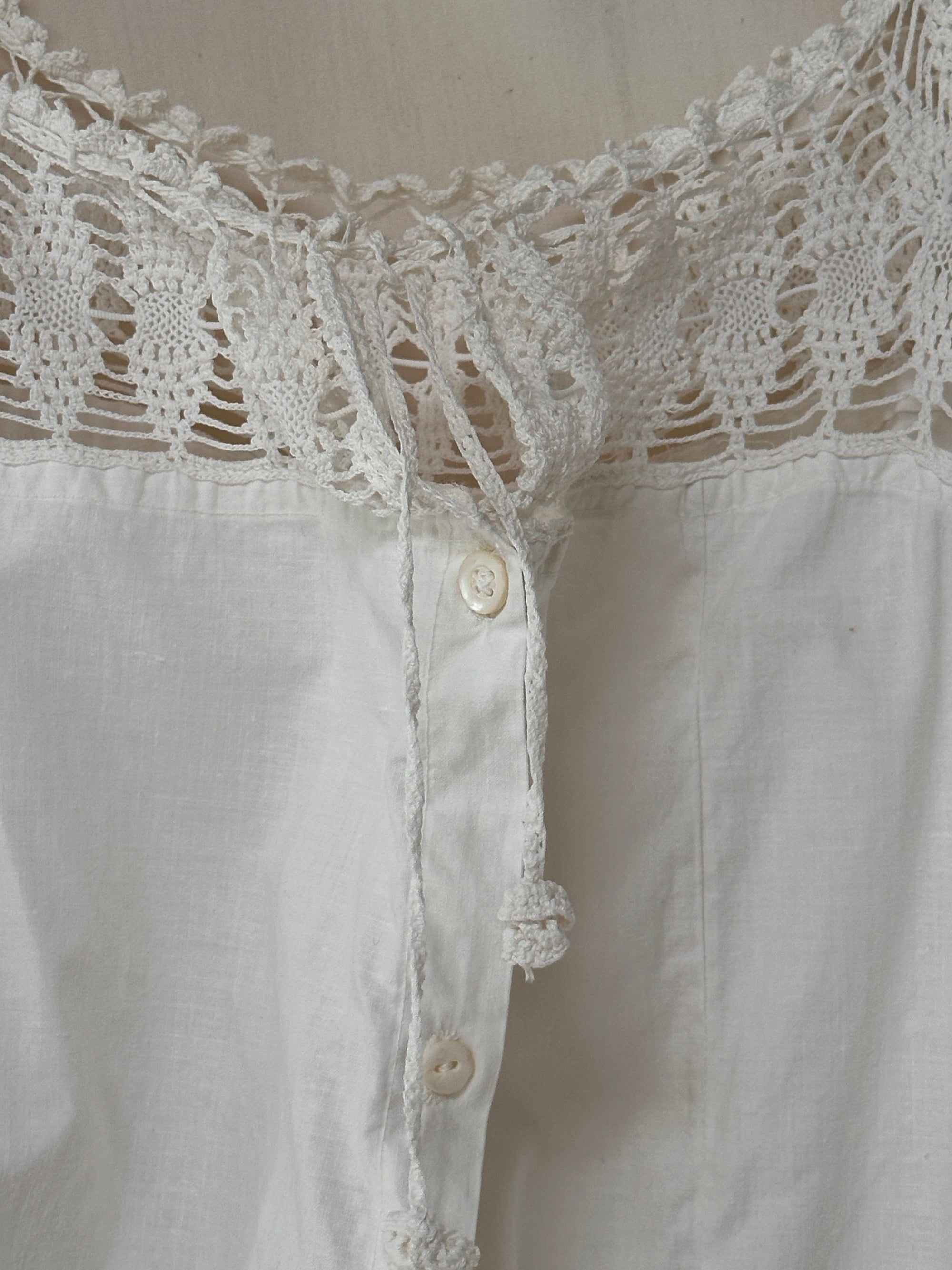 Vintage Early 1900’s Cotton Chemise Tank