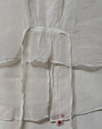 Antique 1900s Edwardian White Blouse | Antique Sheer Cotton Top with Embroidered Collar