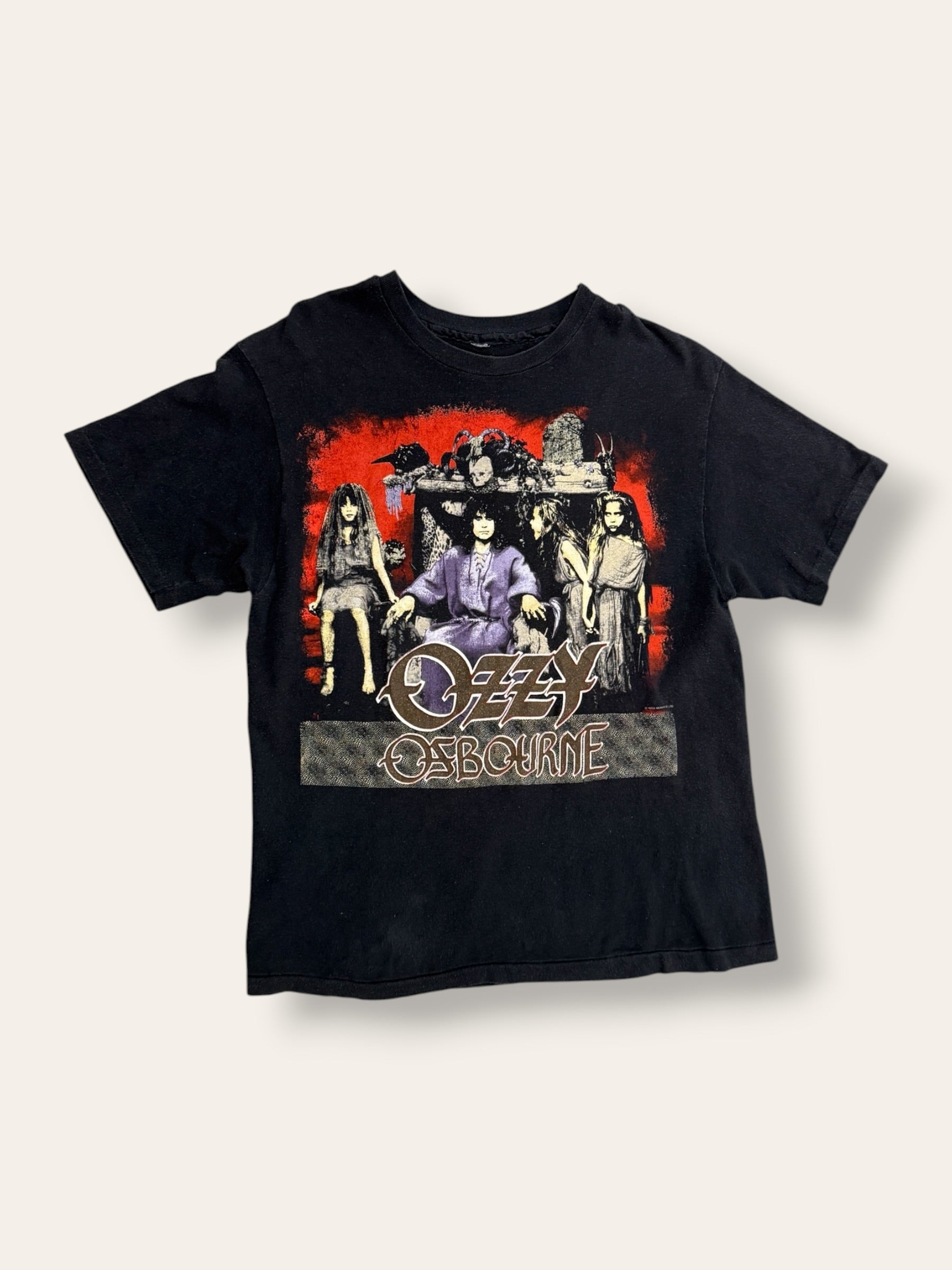 Vintage 1980s Ozzy Osbourne No Rest For The Wicked Tour T-Shirt |  1988-89 Ozzy Concert Tee