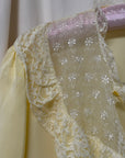Vintage 1930s Silk & Lace Bed Jacket | Silk Lingerie Layering Top