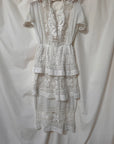 Vintage Edwardian Tiered Wedding Dress