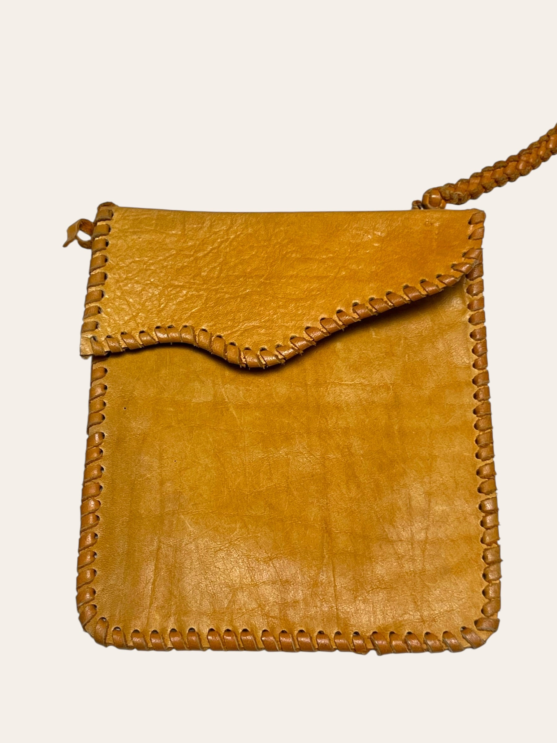 Vintage 1970’s Char Handmade Leather Bag Deadstock
