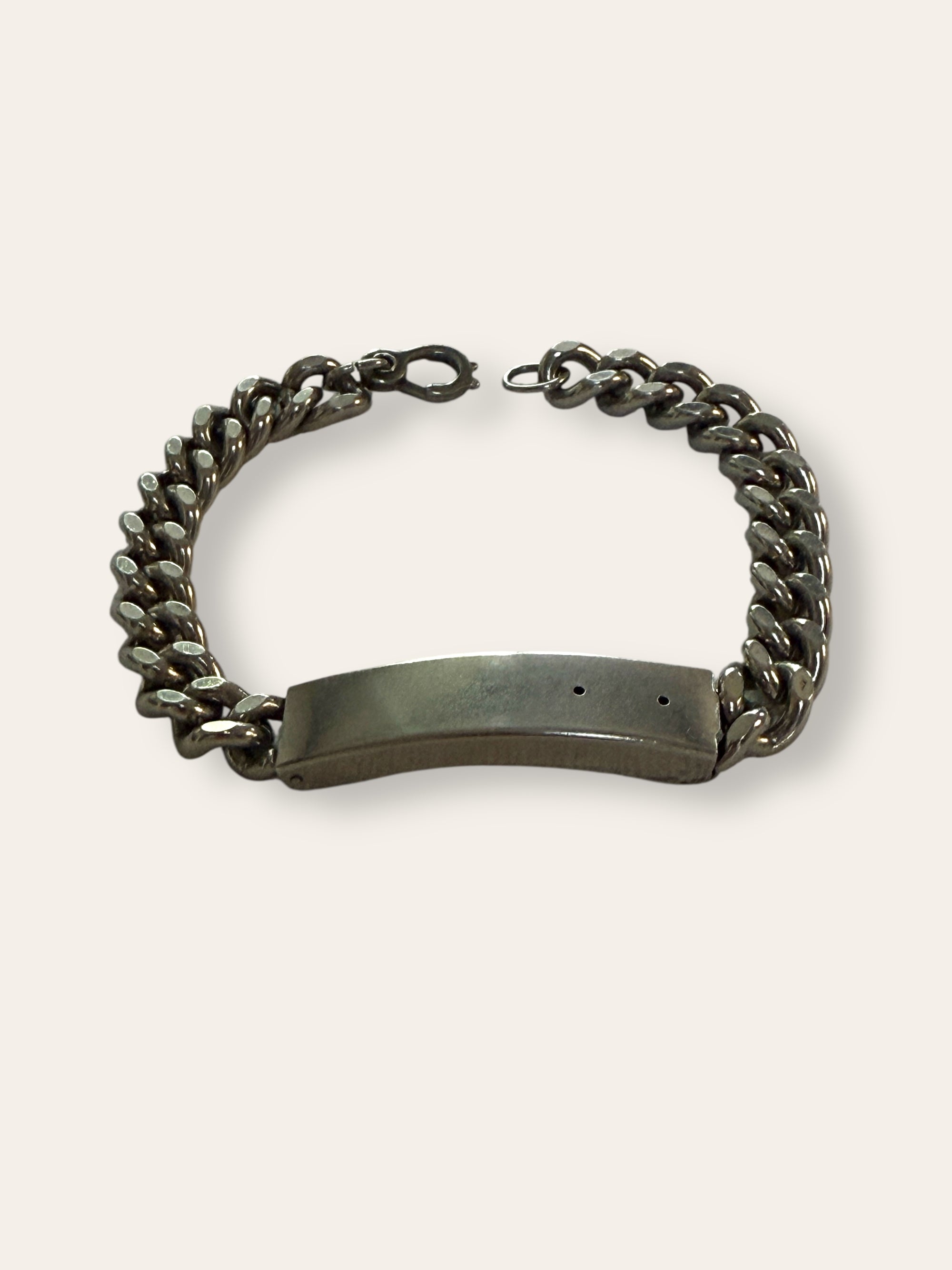 Vintage Curb Chain Open ID Bracelet
