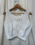 Vintage 1900s Edwardian Crochet Tank Top | Antique Blouse Romantic Cottagecore